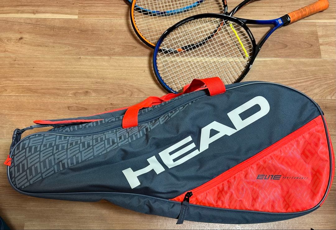 硬式用Princeテニスラケット他5本・ボール(新品有)・バッグセット