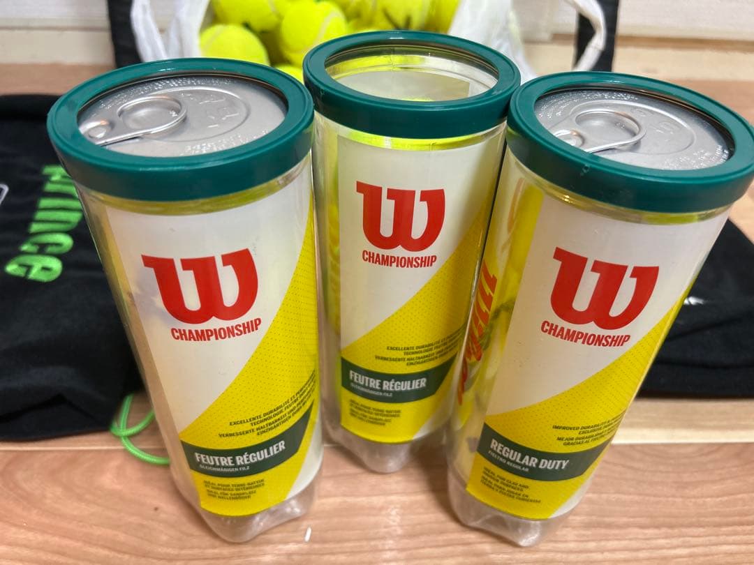 硬式用Princeテニスラケット他5本・ボール(新品有)・バッグセット