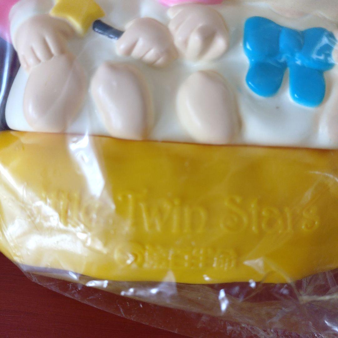 第百生命×サンリオ★LittleTwinStars★ソフビ貯金箱★箱付新品非売品