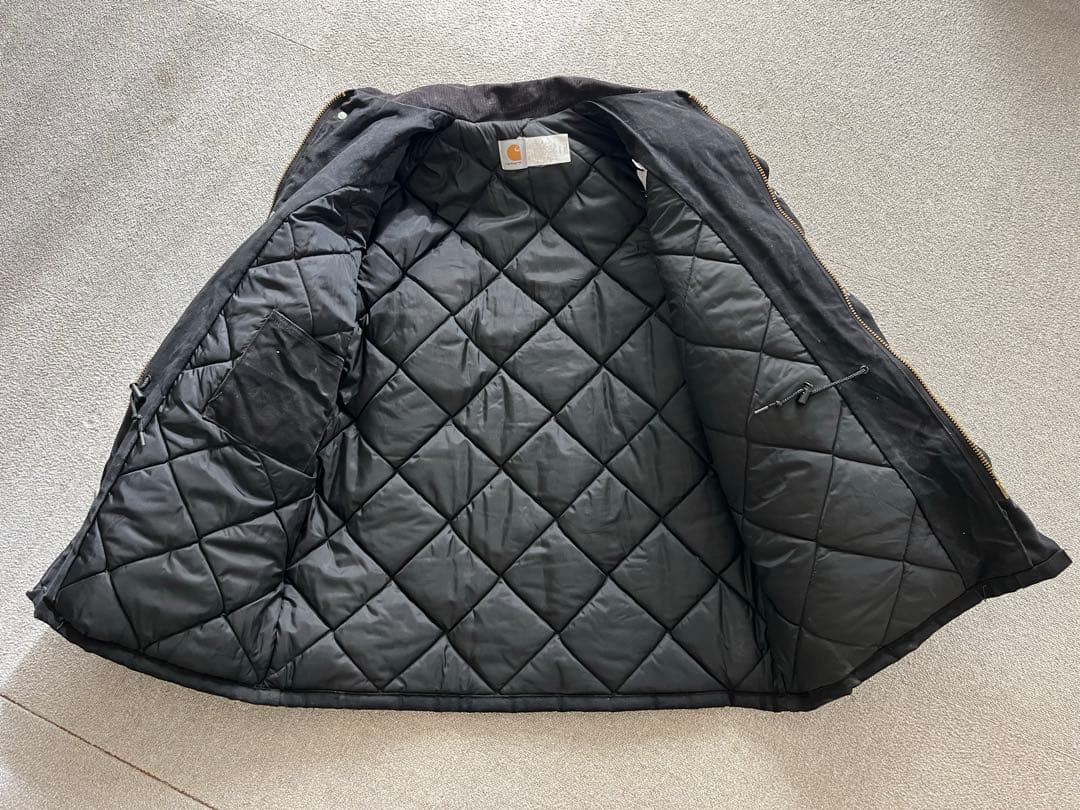 n*o様 90s Carhartt USA ダックジャケット フェード　ブラック