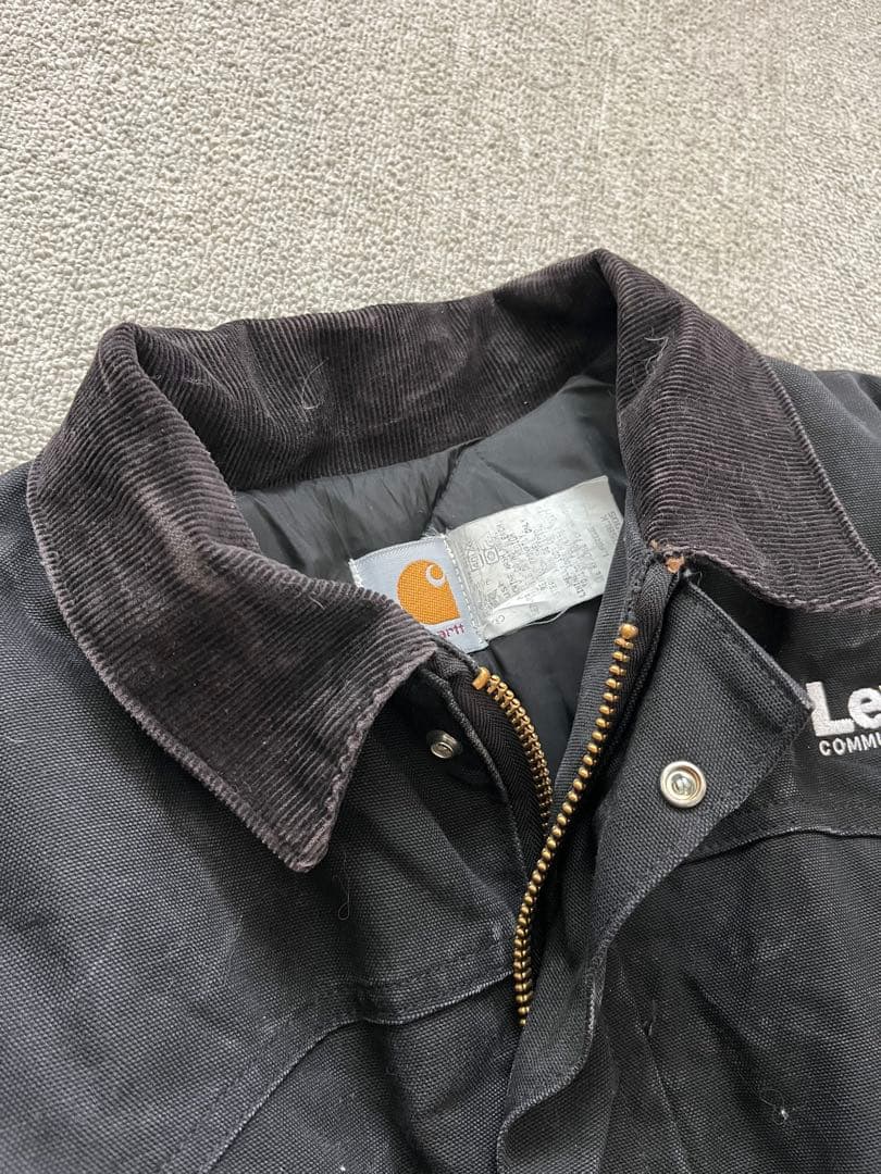 n*o様 90s Carhartt USA ダックジャケット フェード　ブラック