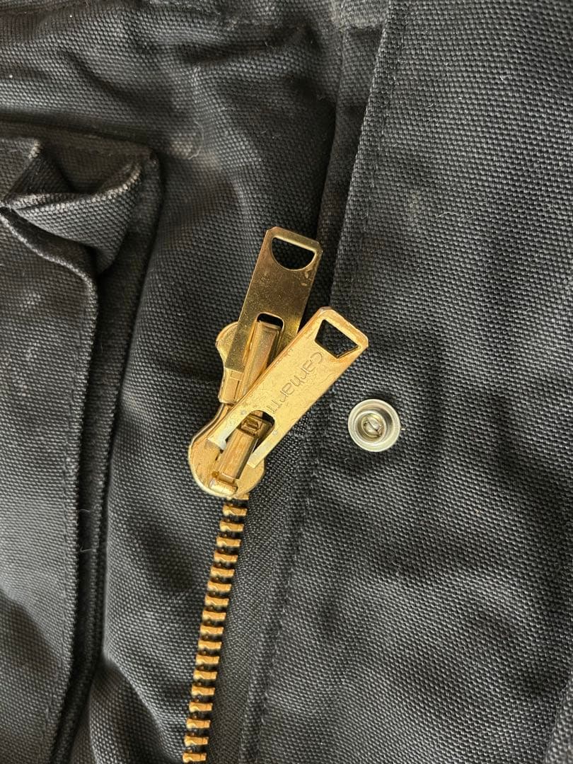 n*o様 90s Carhartt USA ダックジャケット フェード　ブラック