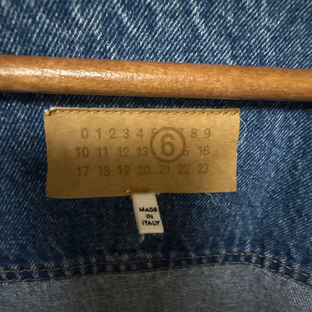 MM6 メゾンマルジェラ 24AW デニムシャツジャケット44 インディゴ