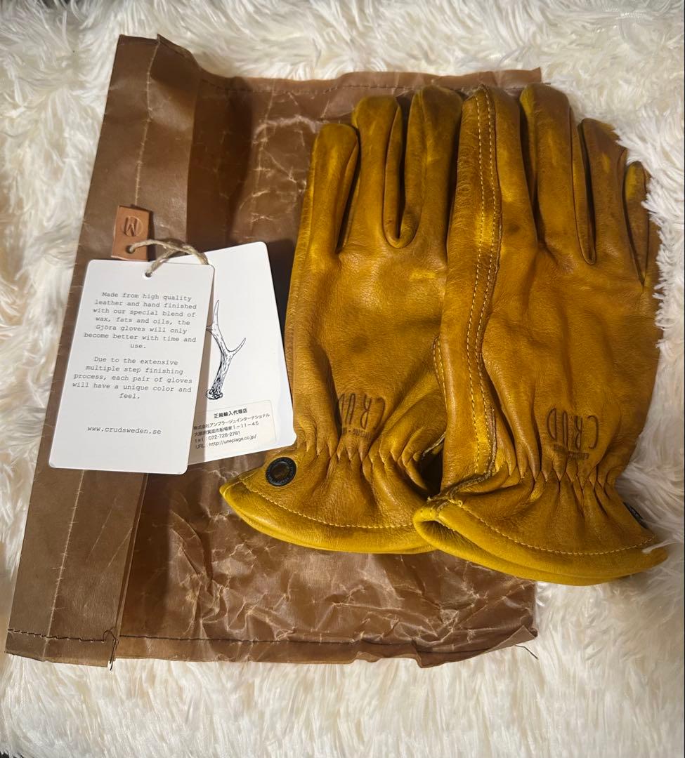 GJORA GLOVES アウトドア　レザーグローブMサイズ