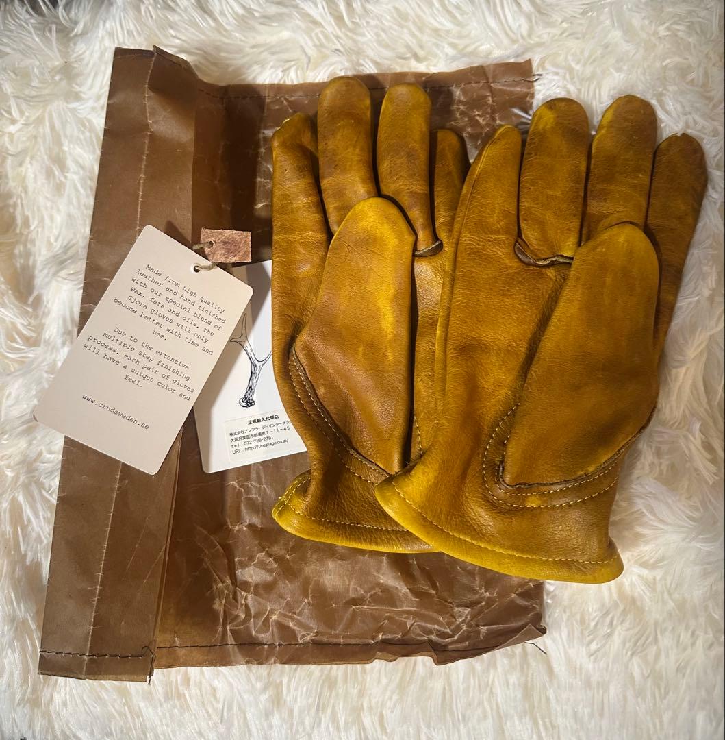 GJORA GLOVES アウトドア　レザーグローブMサイズ
