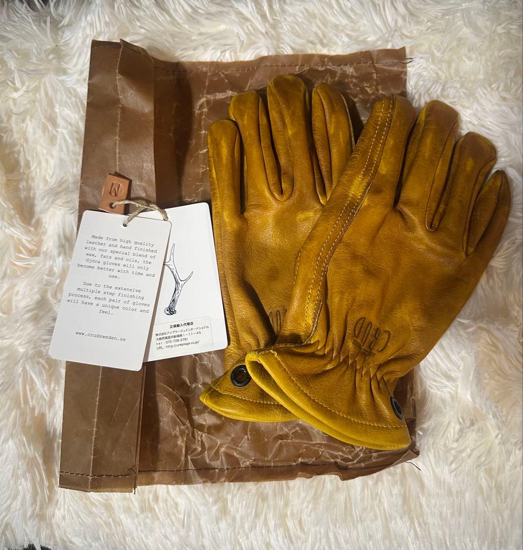 GJORA GLOVES アウトドア　レザーグローブMサイズ