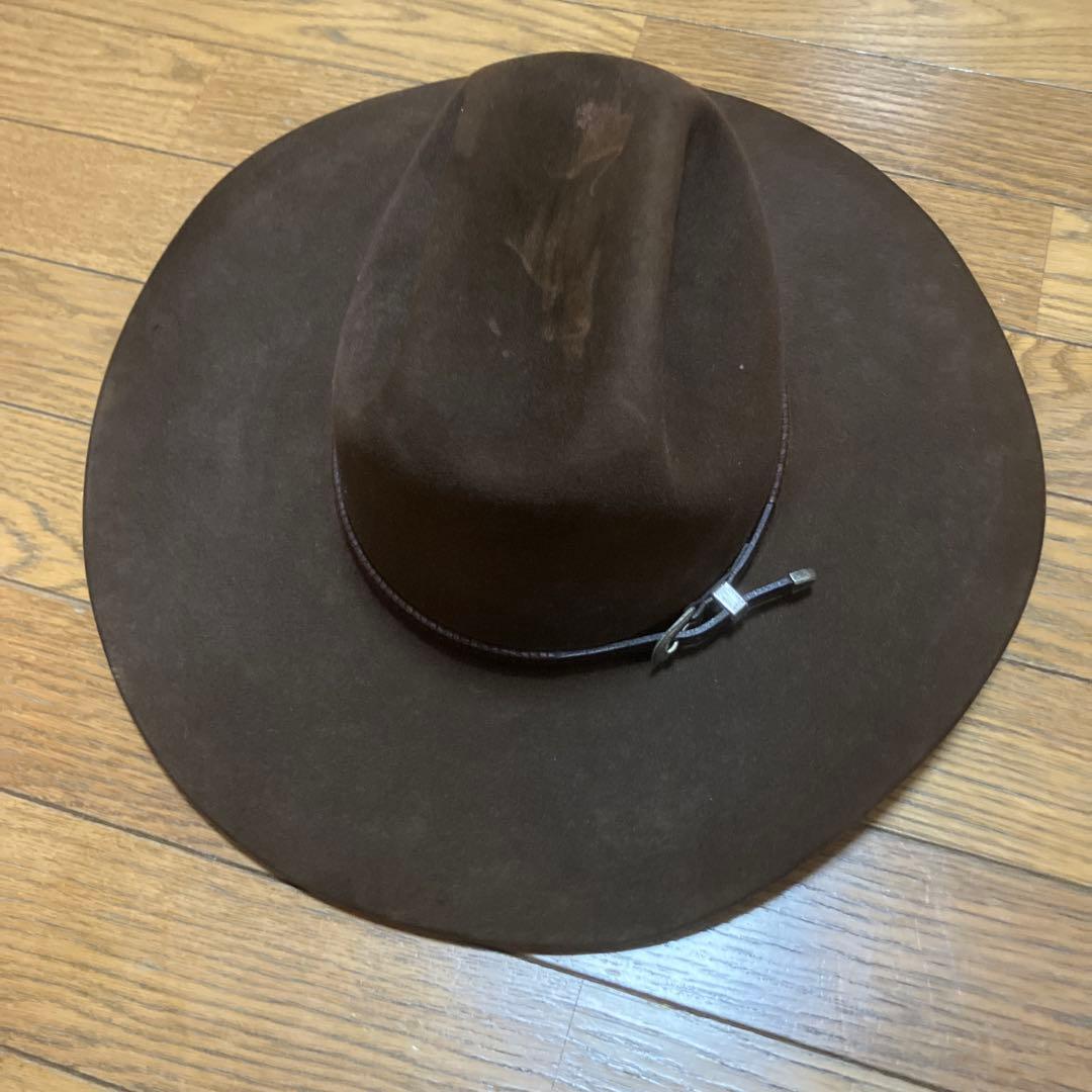 年末年始売り尽くしセール 本革スエード クラシックカウボーイハット　ブラシ付き