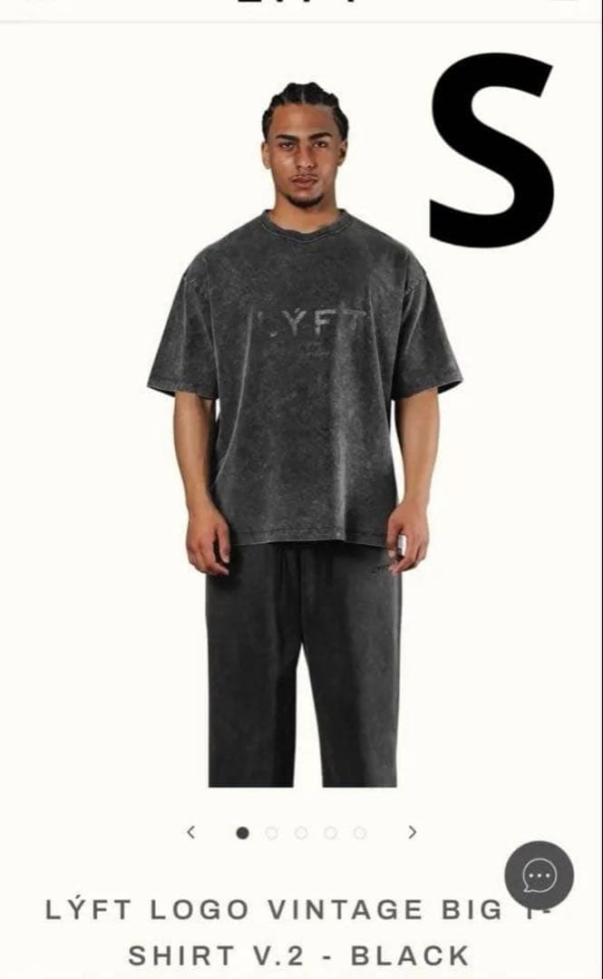 新品 LÝFT LOGO VINTAGE BIG T-SHIRT V.2