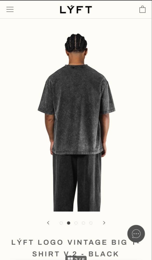 新品 LÝFT LOGO VINTAGE BIG T-SHIRT V.2