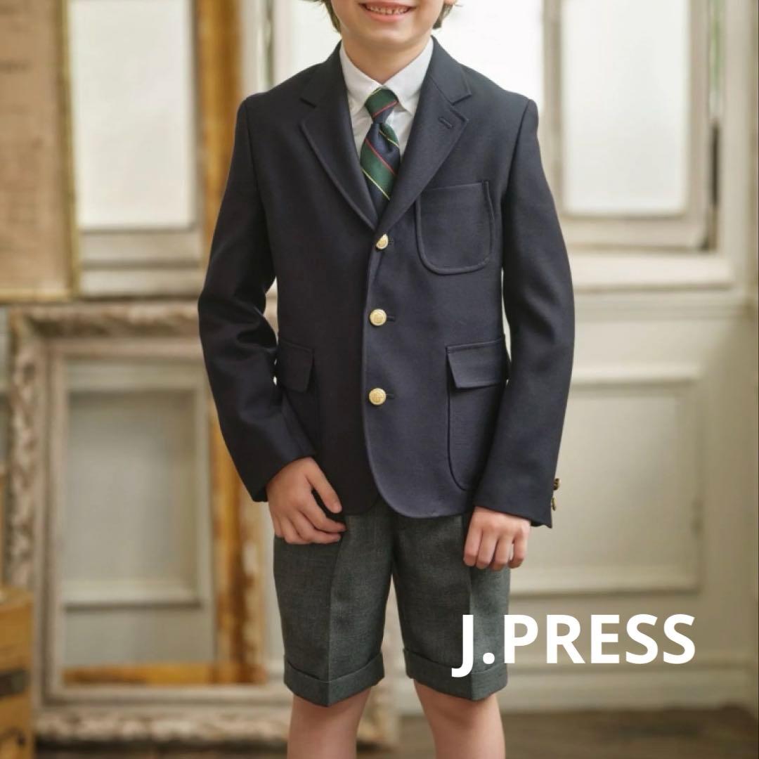 極美品★【130】J.PRESS フォーマル 4点 スーツ セット 金ボタン