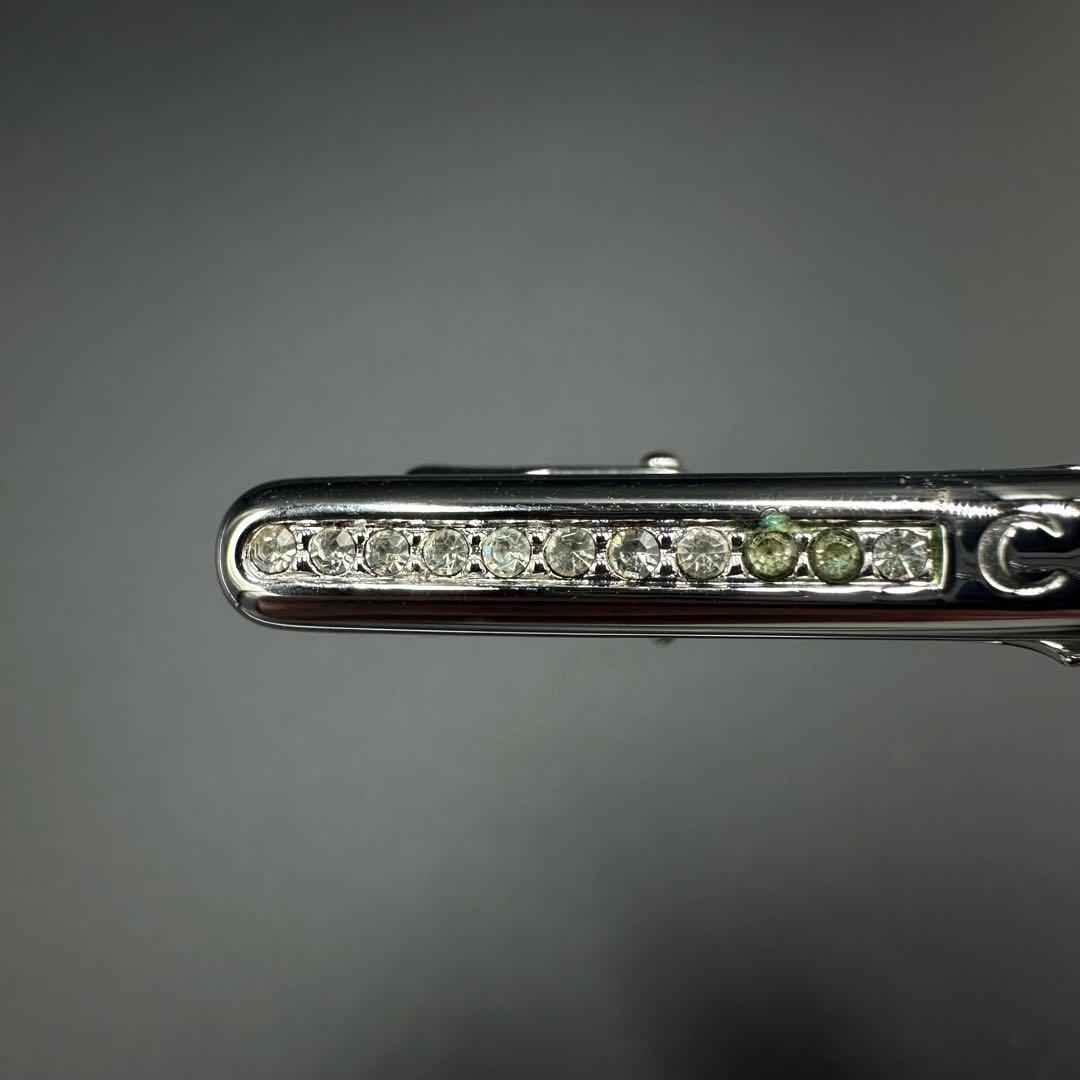 希少 Christian Dior シルバー ネクタイピン ラインストーン 10