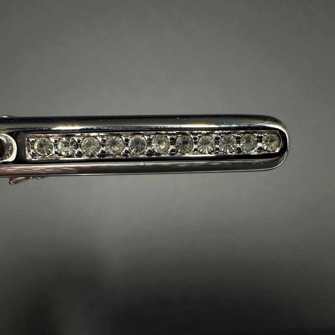 希少 Christian Dior シルバー ネクタイピン ラインストーン 10