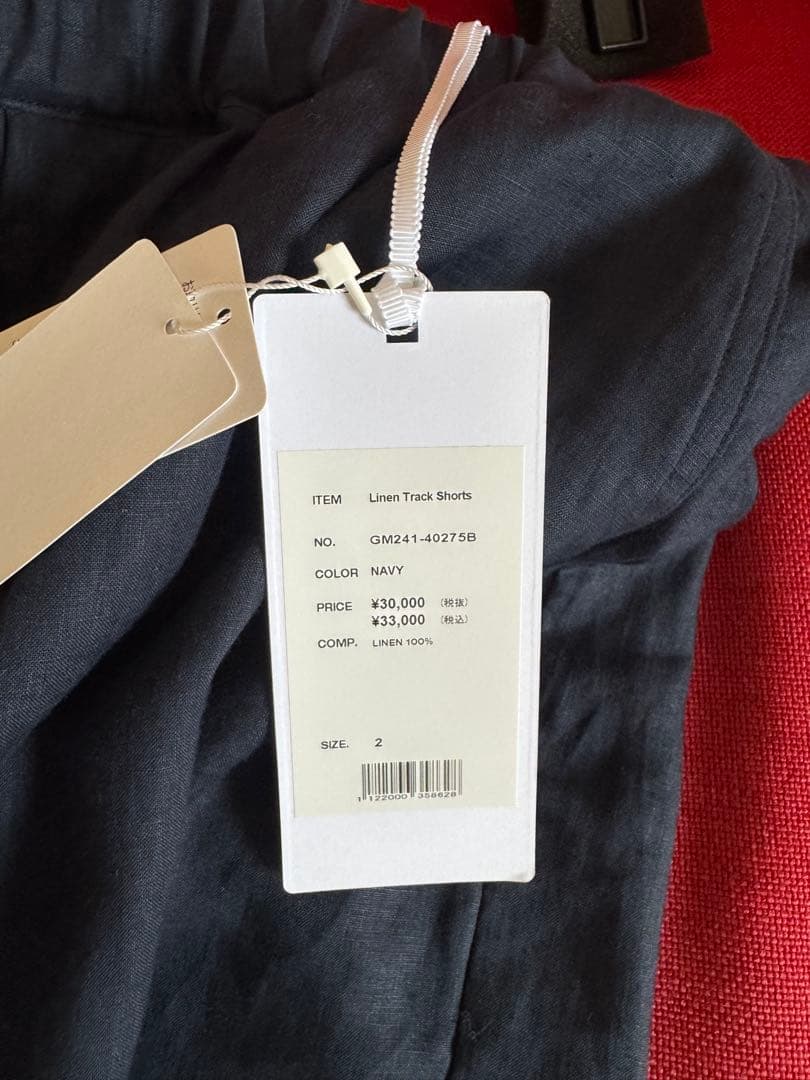 graphpaper リネンショーツ ネイビー 24ss