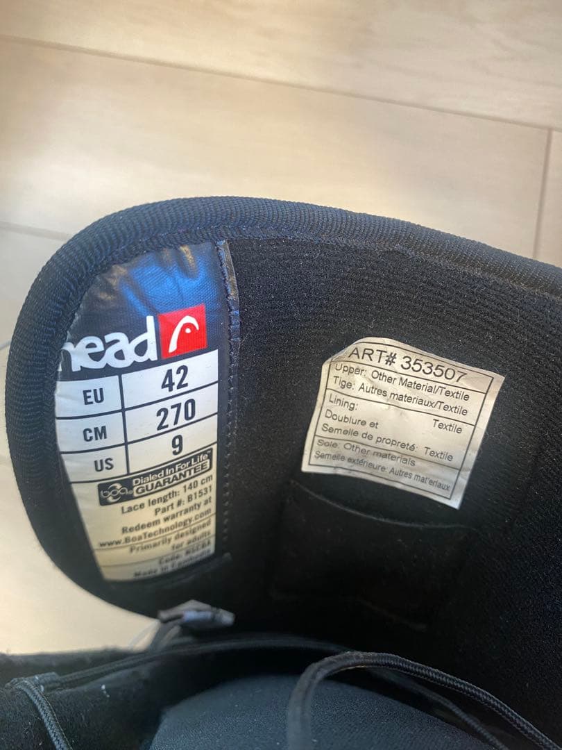 head スノーボードブーツ ブラック