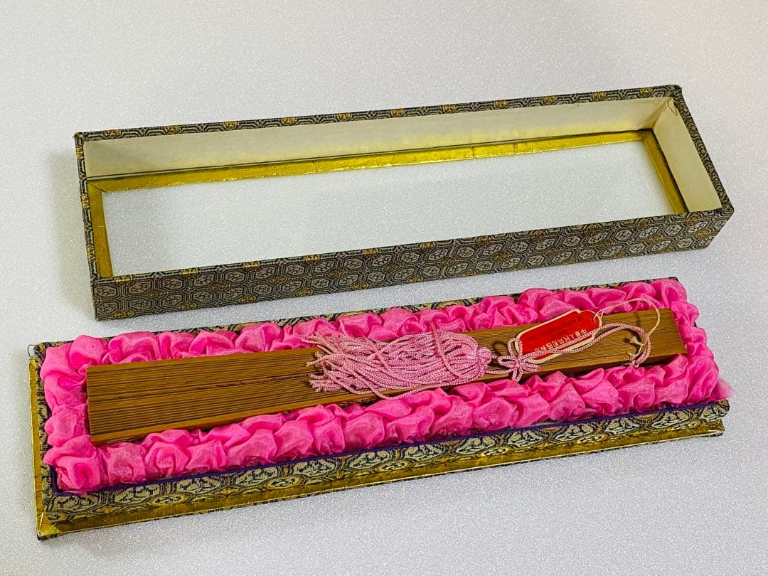 中国 木製 扇子 新品 未使用