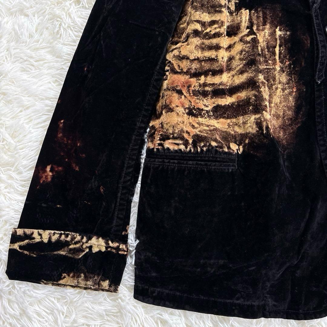 ✨希少・ベロア✨ヨウジヤマモト　テーラードジャケット　ブリーチ加工　ユニセックス