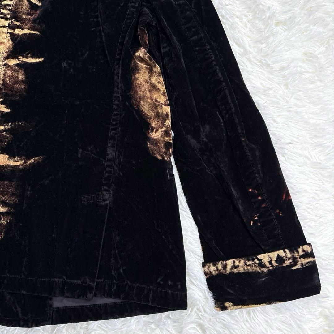 ✨希少・ベロア✨ヨウジヤマモト　テーラードジャケット　ブリーチ加工　ユニセックス