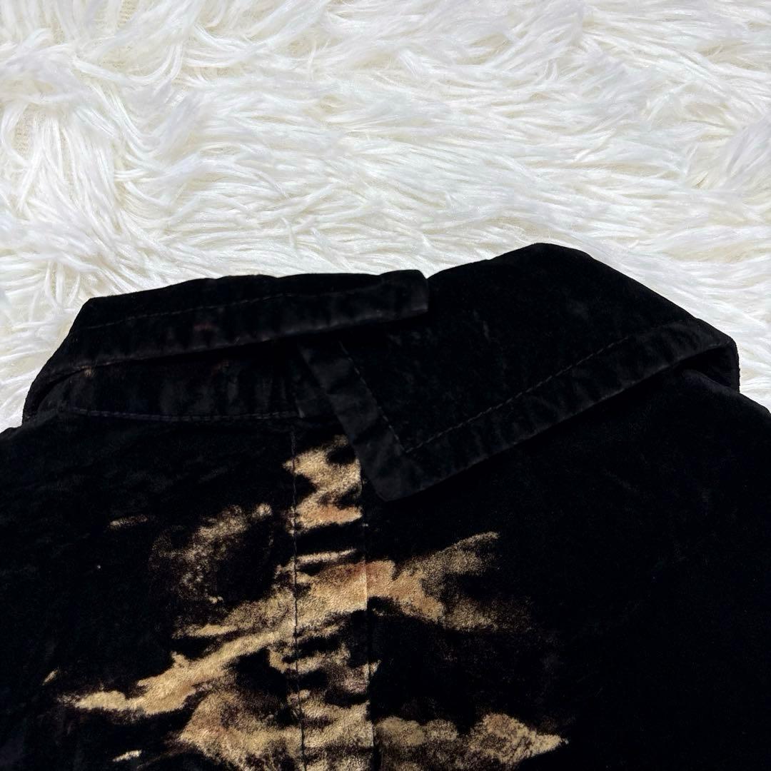 ✨希少・ベロア✨ヨウジヤマモト　テーラードジャケット　ブリーチ加工　ユニセックス