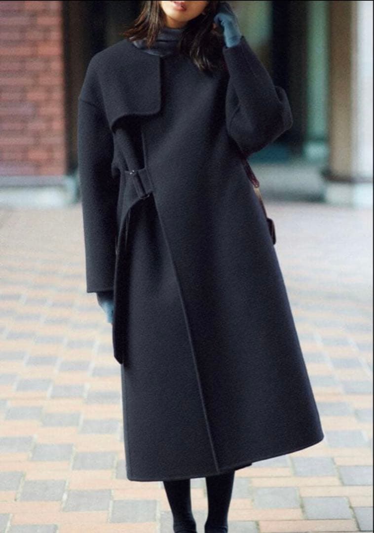 HYKE ダブルフェイス　トレンチコート　ロングコート　アローズ　バーニーズ