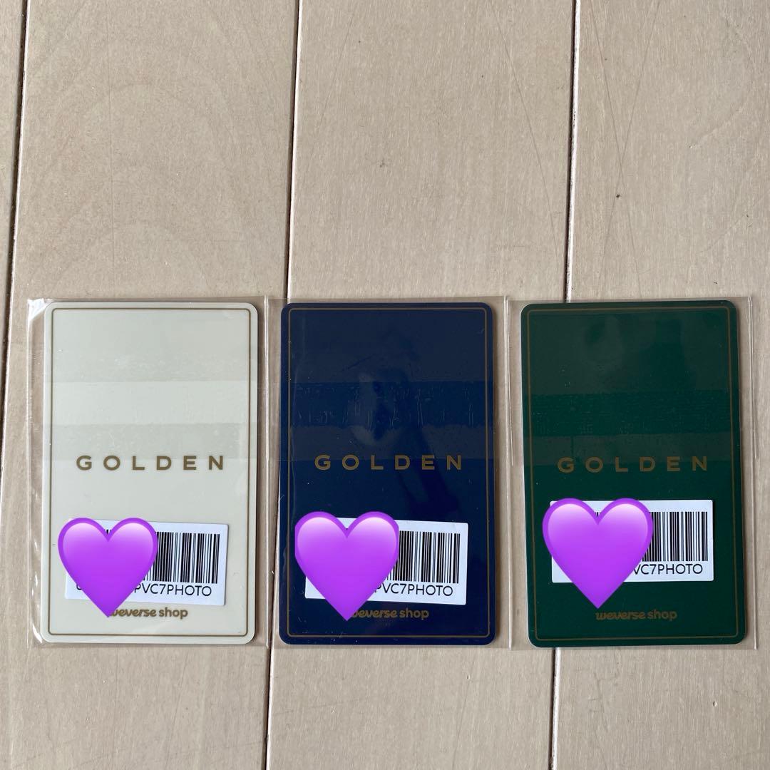 【特典トレカ付き】 BTS ジョングク　ソロアルバム GOLDEN　3点セット