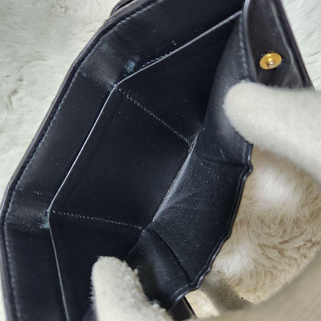 ✨極美品✨サンローラン　三つ折り　カサンドラ　キャビアスキン　レター　レザー