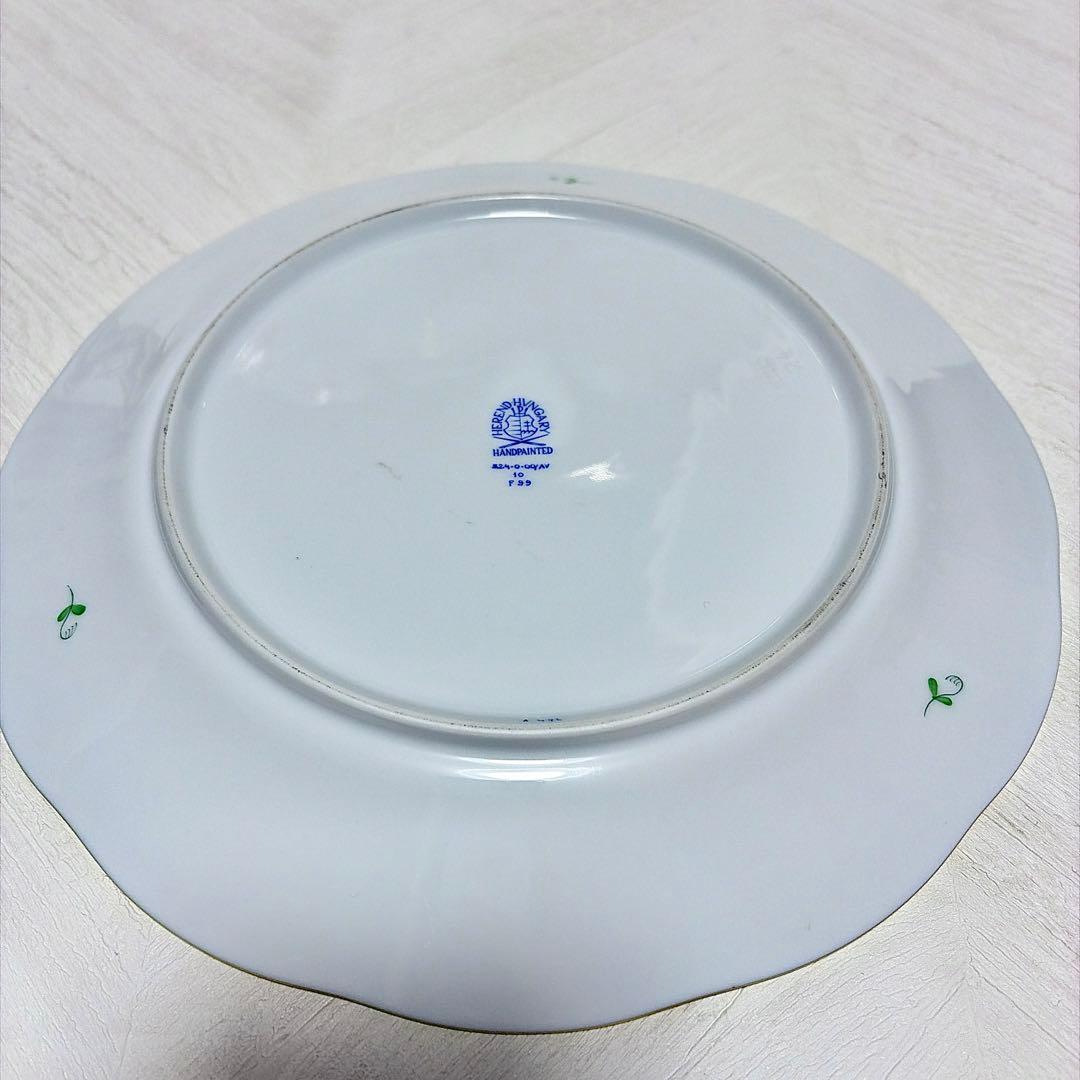 HEREND ヘレンド アポニー・グリーン プレート 25cm 6枚セット