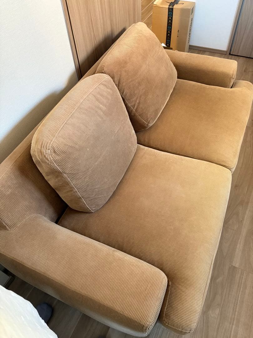 【かず】unico　GREIGカバーリングソファ 2.5シーター