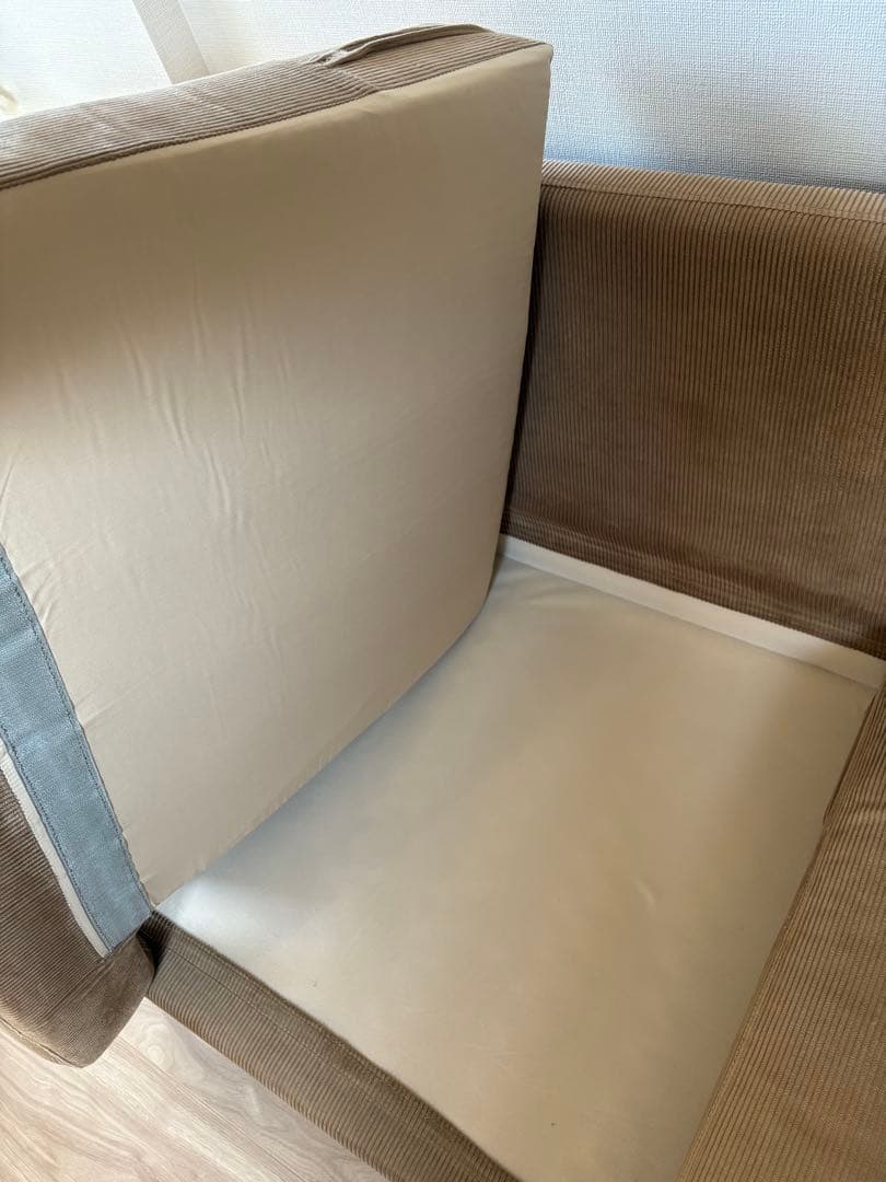 【かず】unico　GREIGカバーリングソファ 2.5シーター