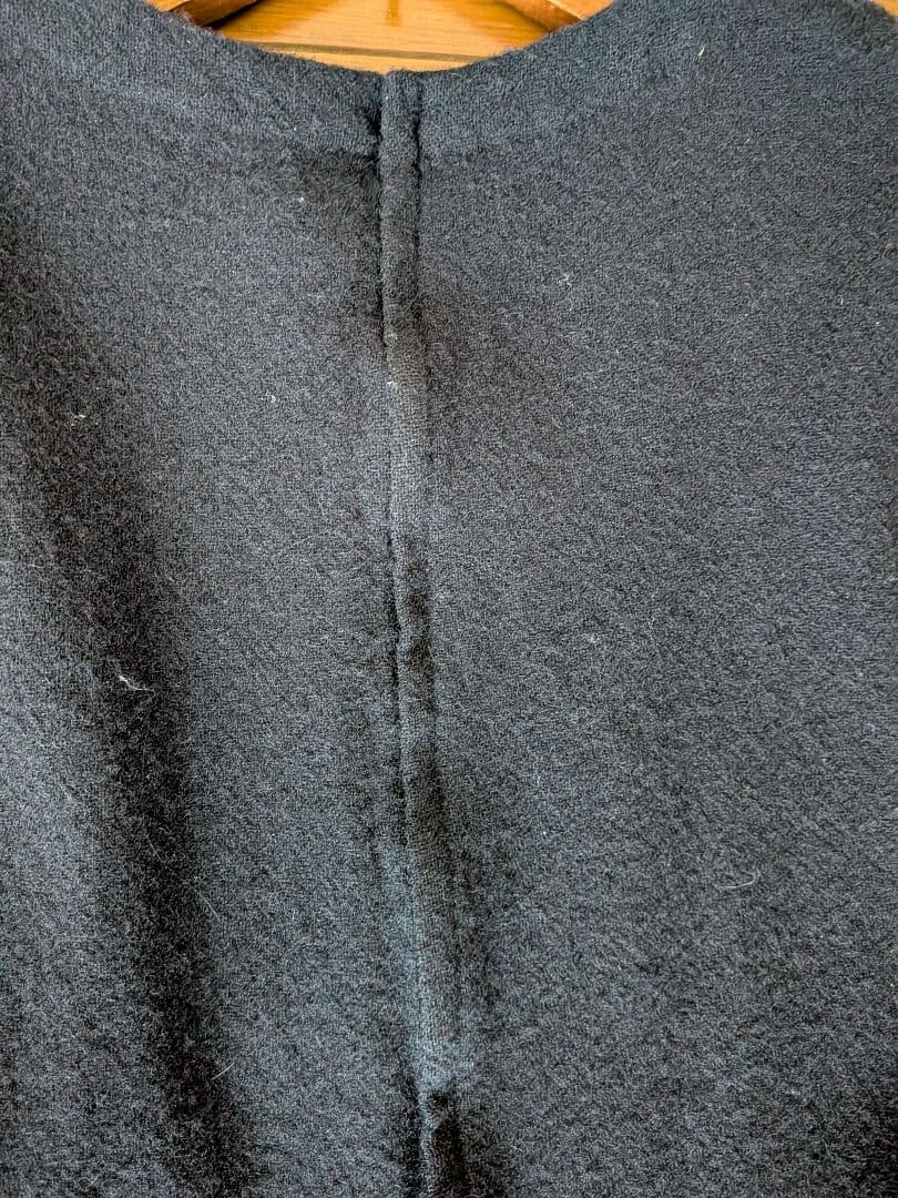 コムデギャルソンコムデギャルソン　縮絨ワンピース　ネイビー