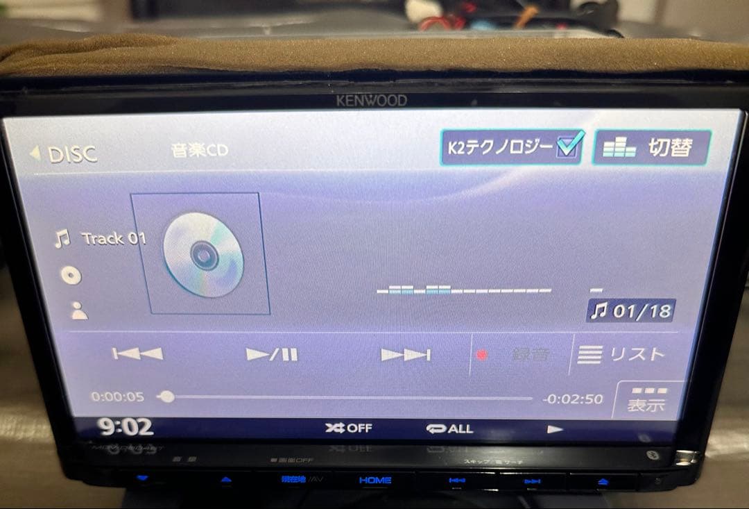 カーナビ KENWOOD MDV-D504BT 2017