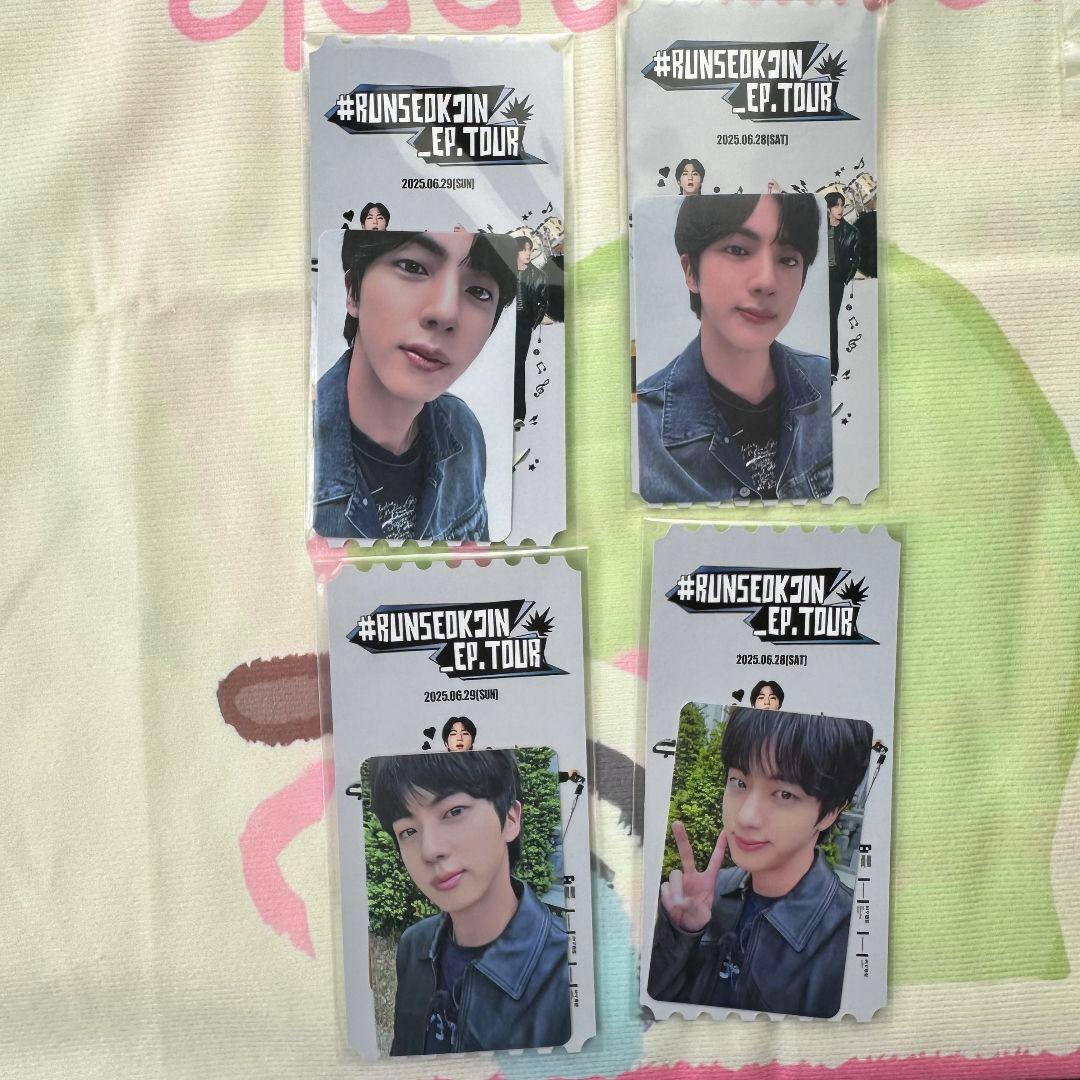 BTS6.286.29 RUNSEOKJIN_EP.TOUR トレカ ジン4枚