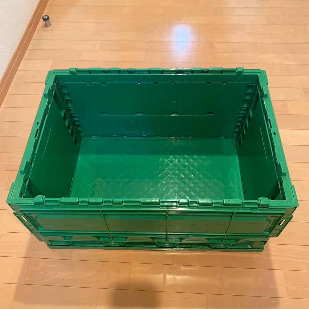 ヒューマンメイド 74L GREEN ロゴプリントコンテナ　限定　レアカラー