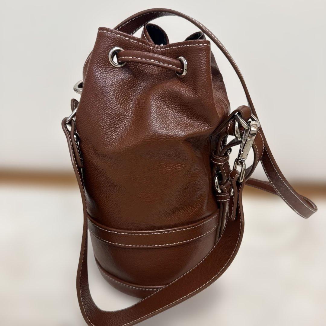 OHGA 茶色　ショルダーバッグ　レディース　美品