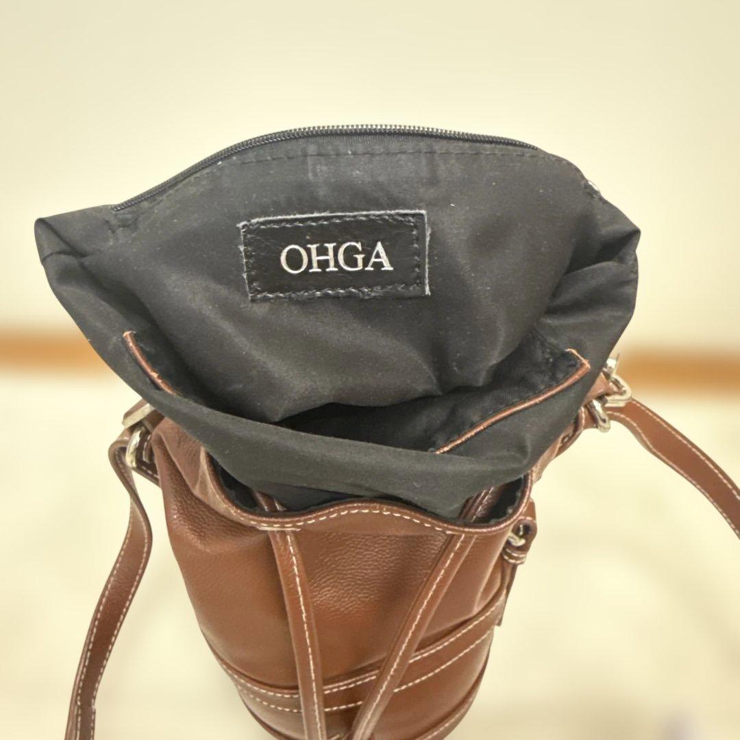 OHGA 茶色　ショルダーバッグ　レディース　美品