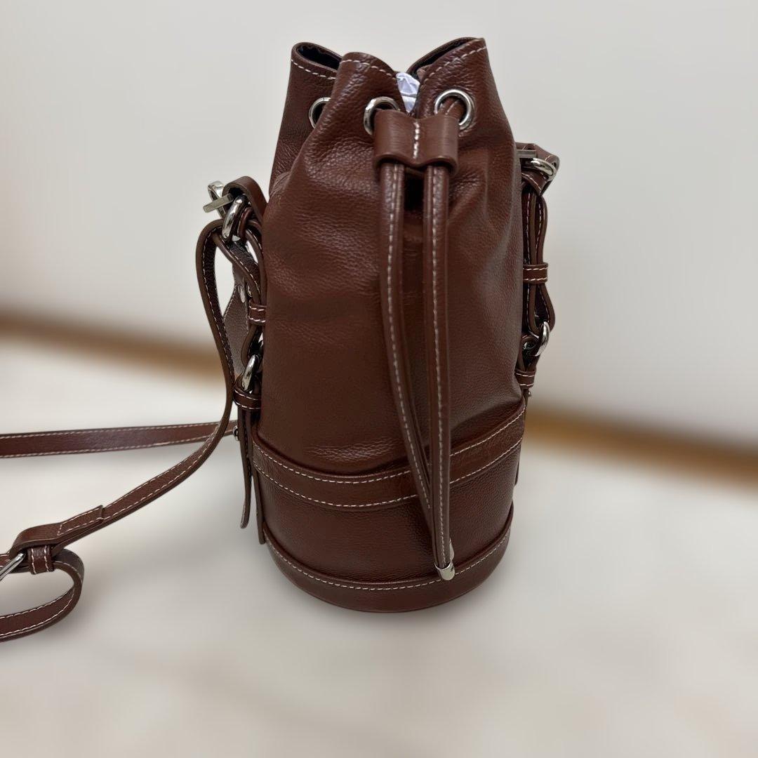 OHGA 茶色　ショルダーバッグ　レディース　美品