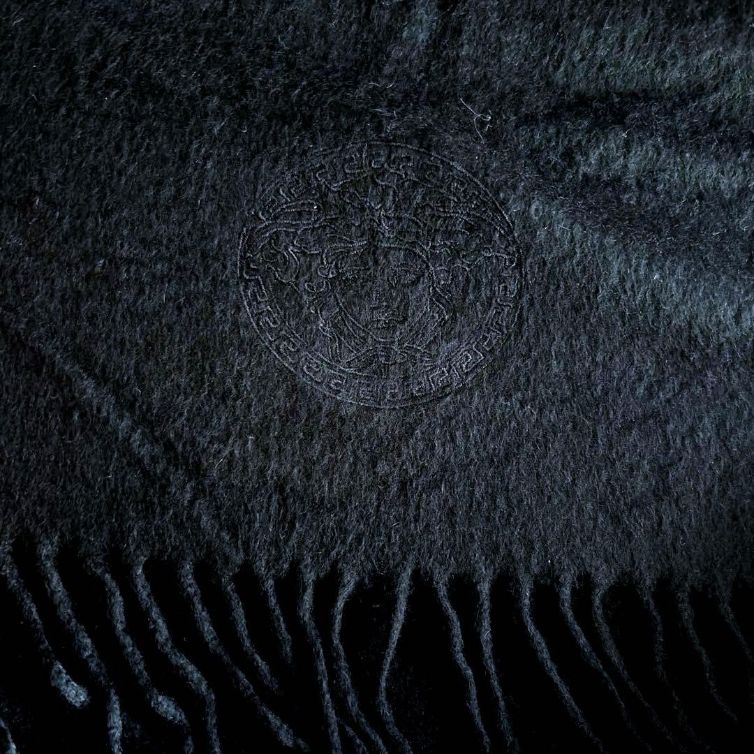 定価　7万円Versaceヴェルサーチ　カシミヤ100%マフラー　ブラック