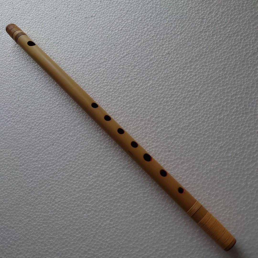 蜻蛉銘　藍山 六本調子 篠笛 ケース付