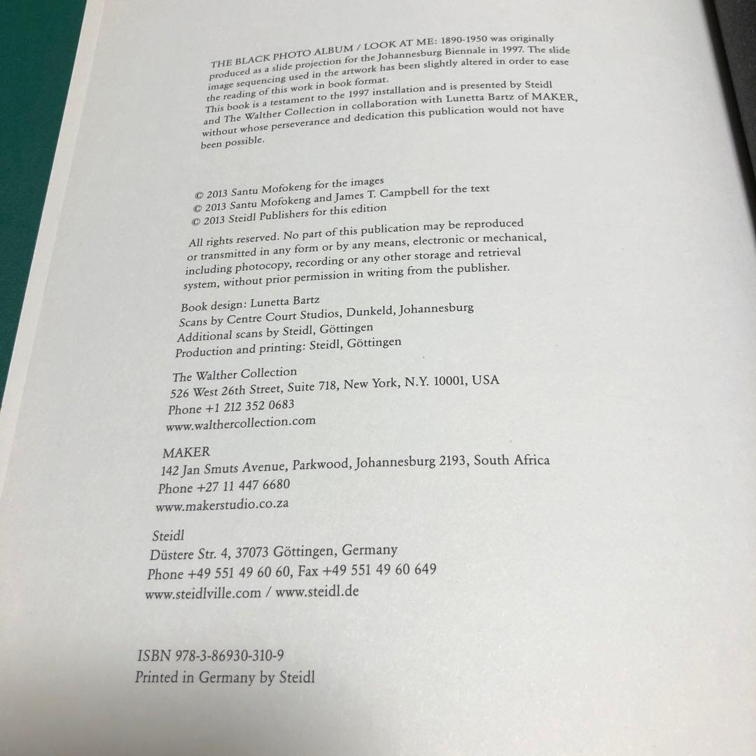 アート・デザイン・音楽 The Black Photo Album / Steidl