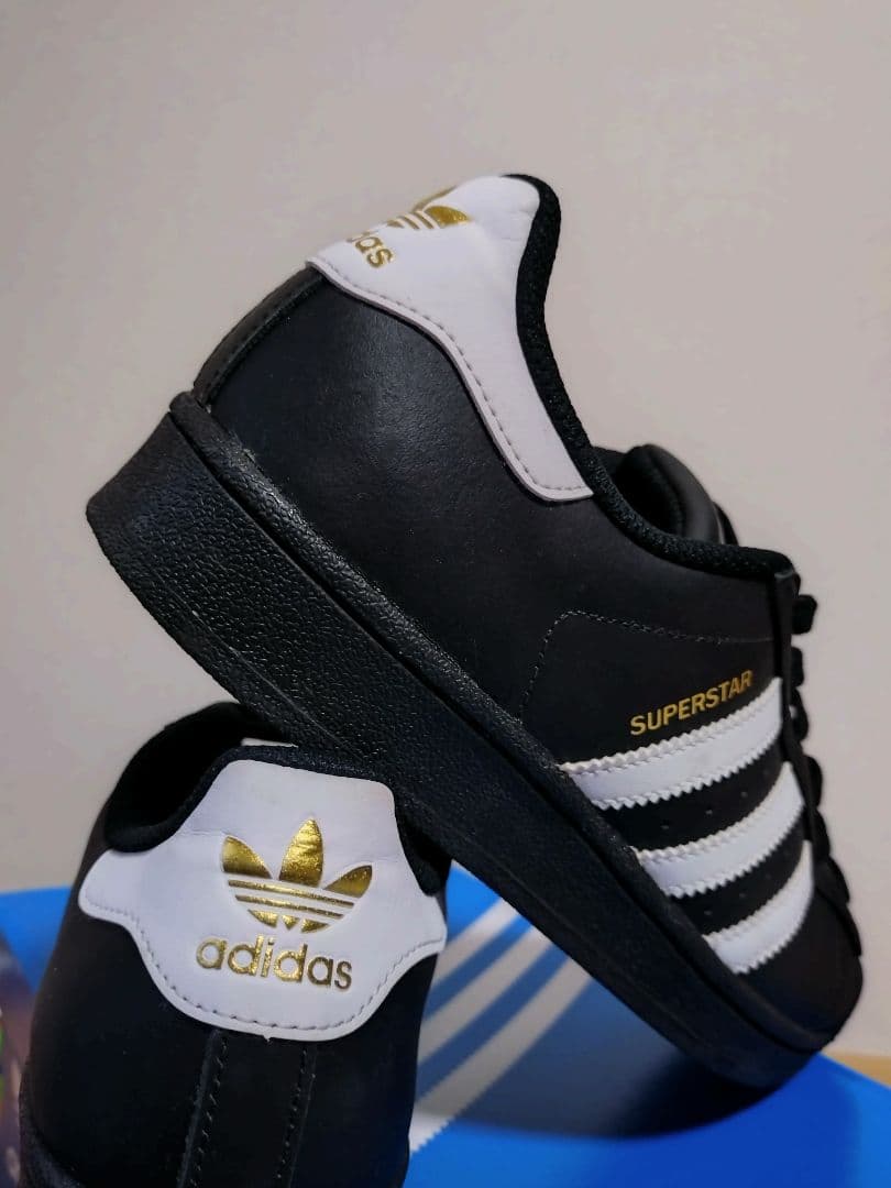 adidas SUPERSTAR ブラック/ホワイト 24.5