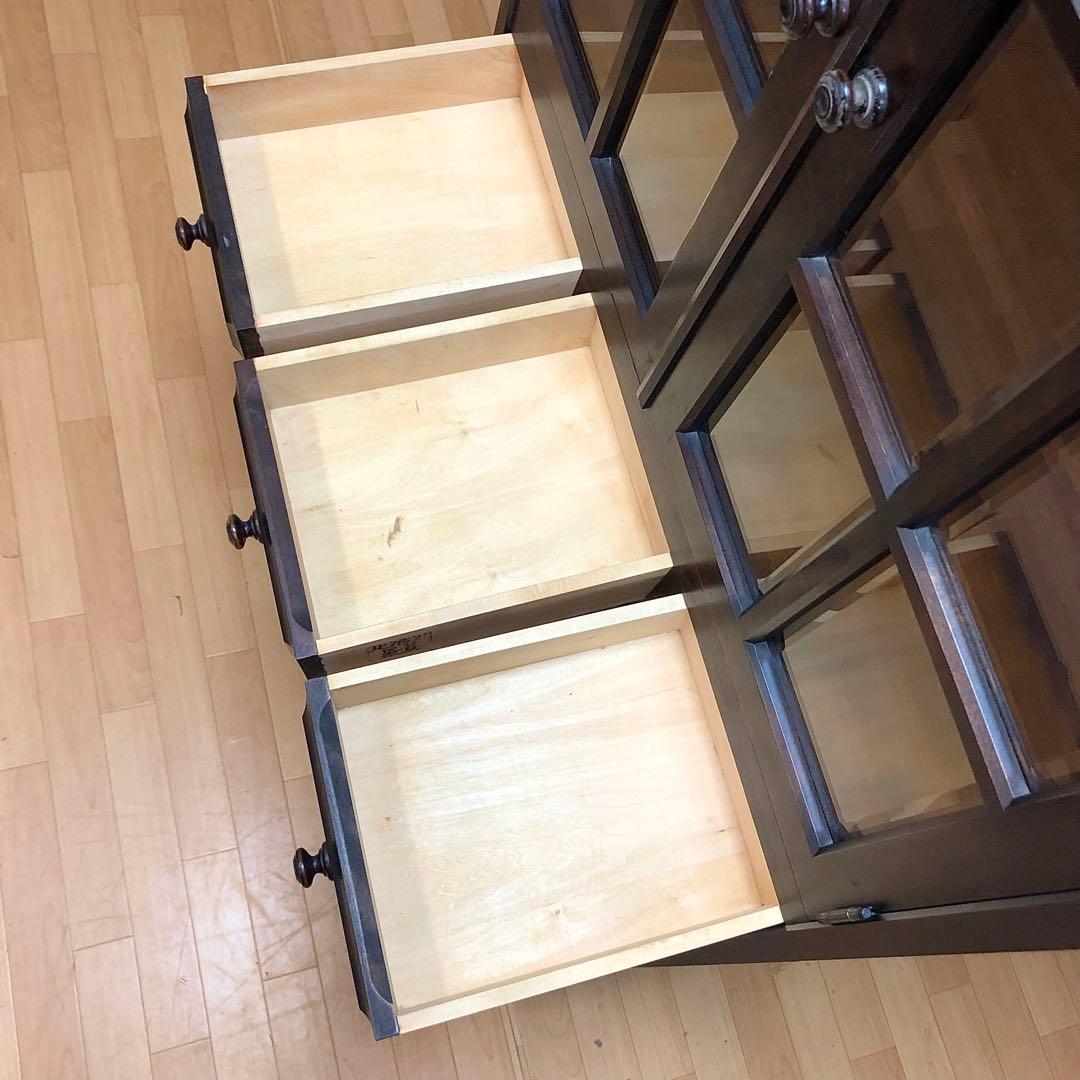 北海道民芸家具 北民 食器棚 飾り棚 民藝品 キッチンボード 2