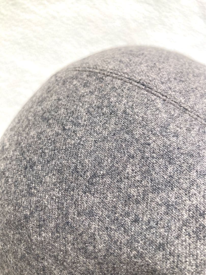 未使用タグ付　エルメス　カシミヤ100 メトロパケット　グレー　サイズ57