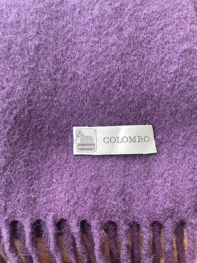 【未使用】コロンボ　マフラー（カシミヤ100% ）　パープル