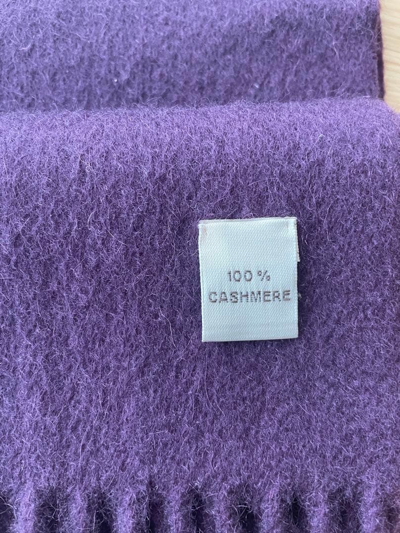 【未使用】コロンボ　マフラー（カシミヤ100% ）　パープル