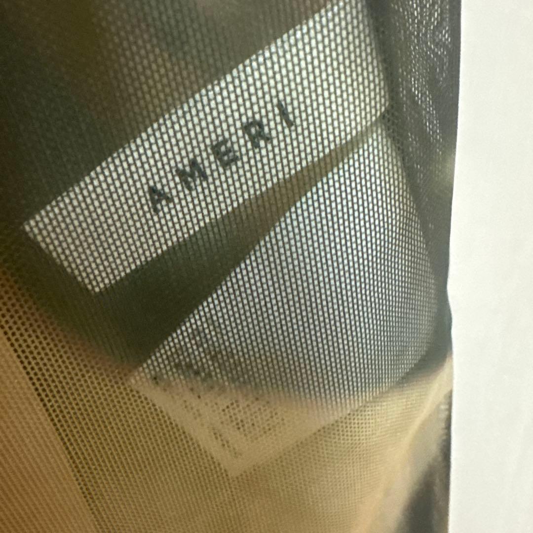 ワンピース AMERI CROOKED STRATUM SHEER DRESS