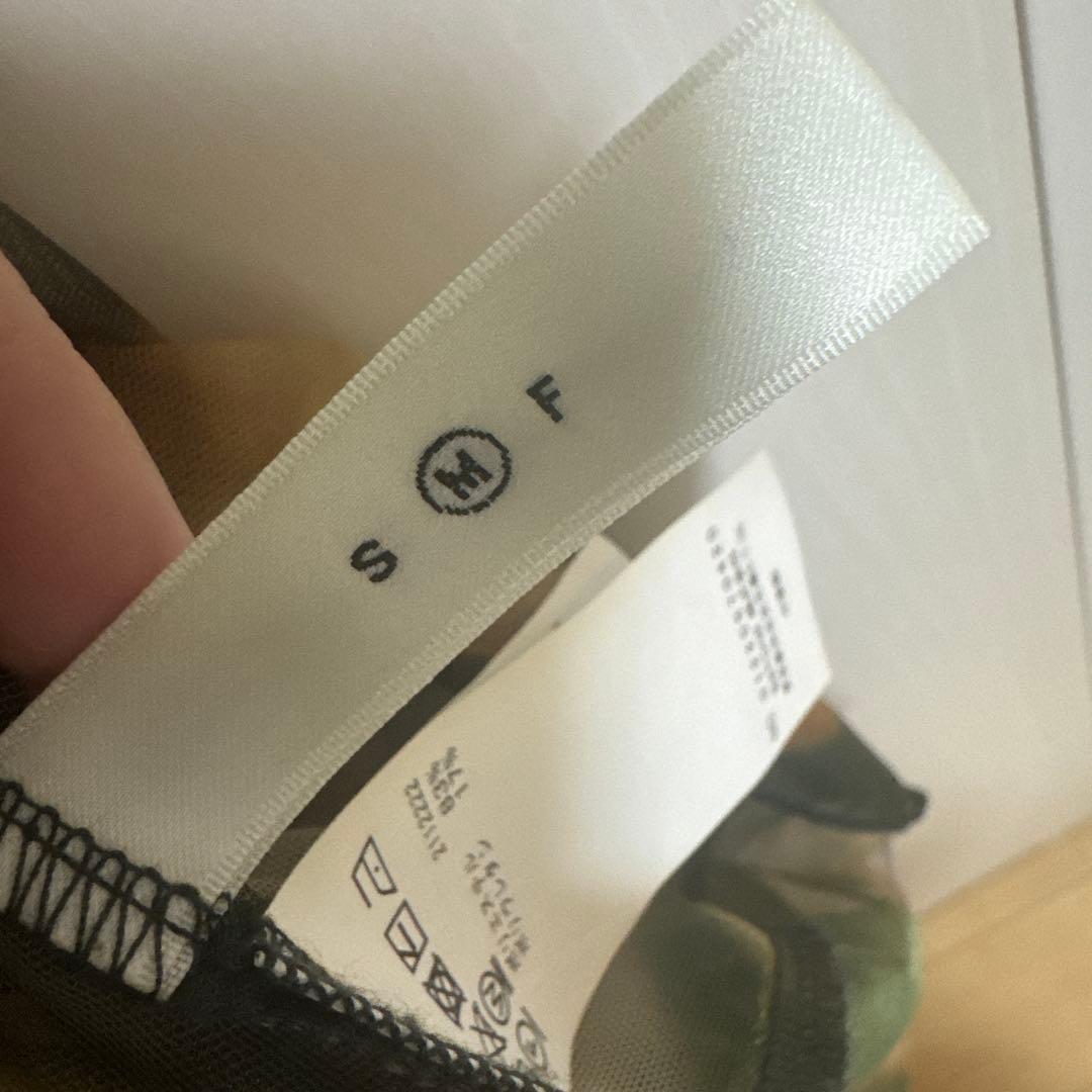 ワンピース AMERI CROOKED STRATUM SHEER DRESS