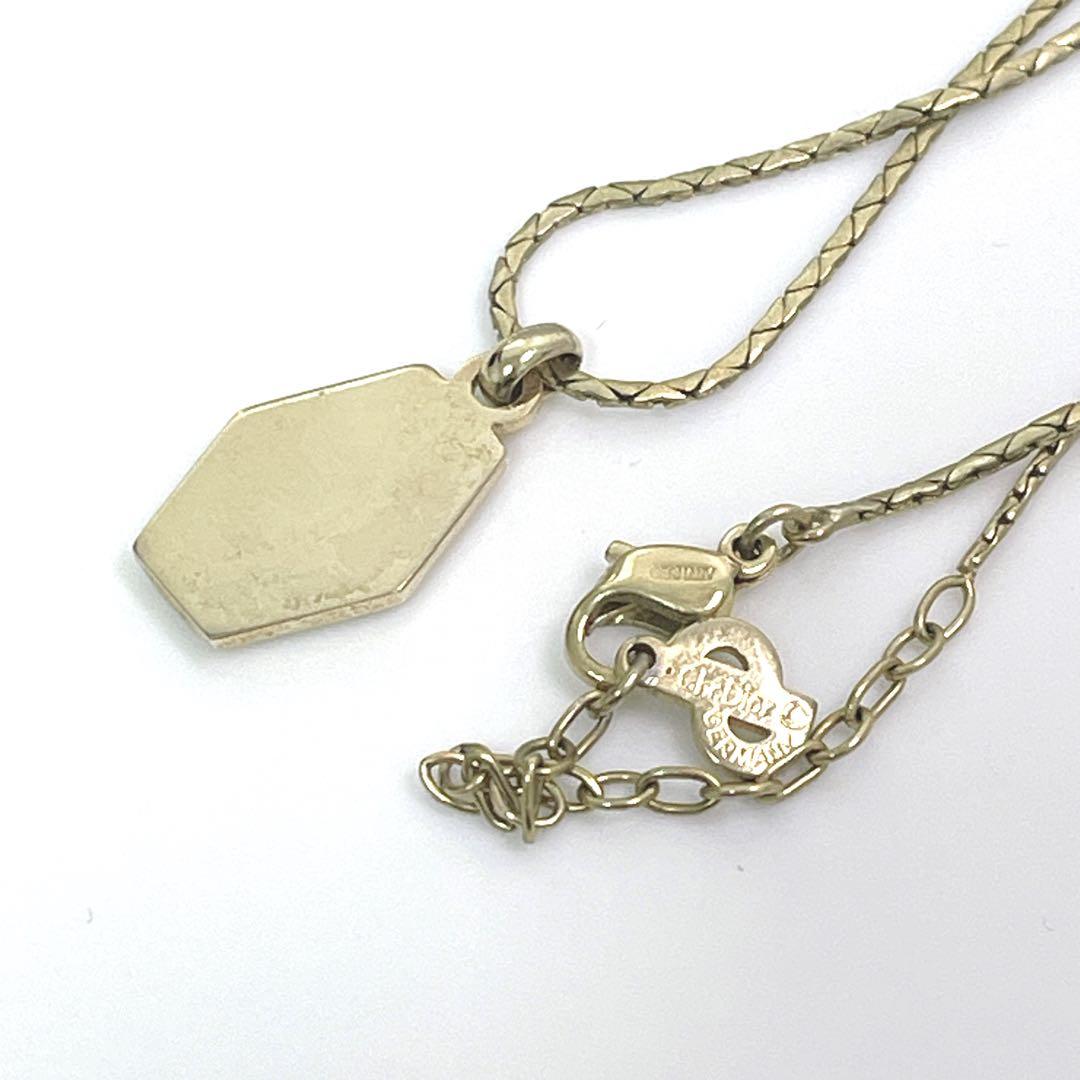 Christian Diorゴールド リンクチェーン ネックレス ペンタゴン