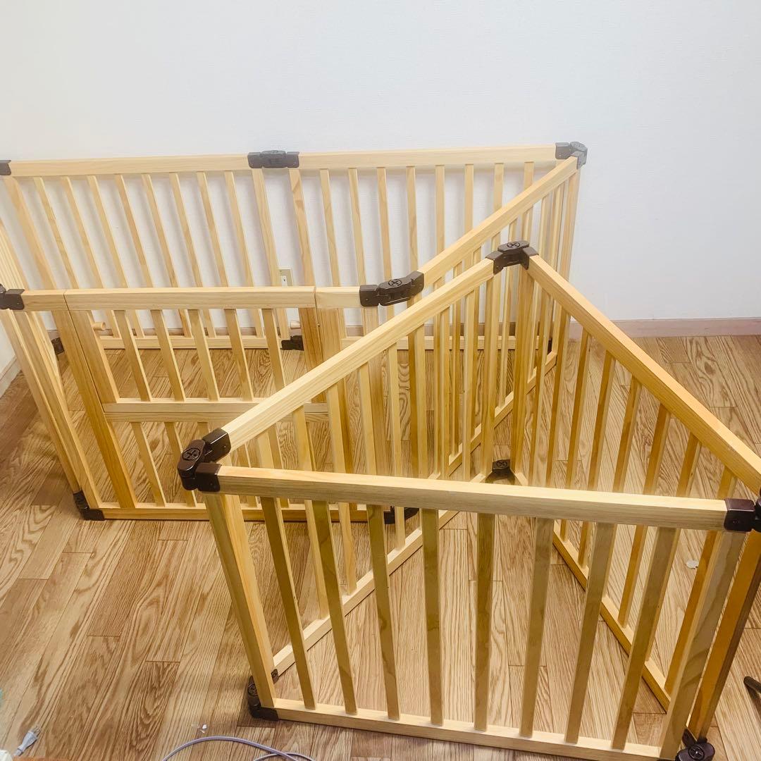 たためる 木製サークル フレックス 8枚 日本育児