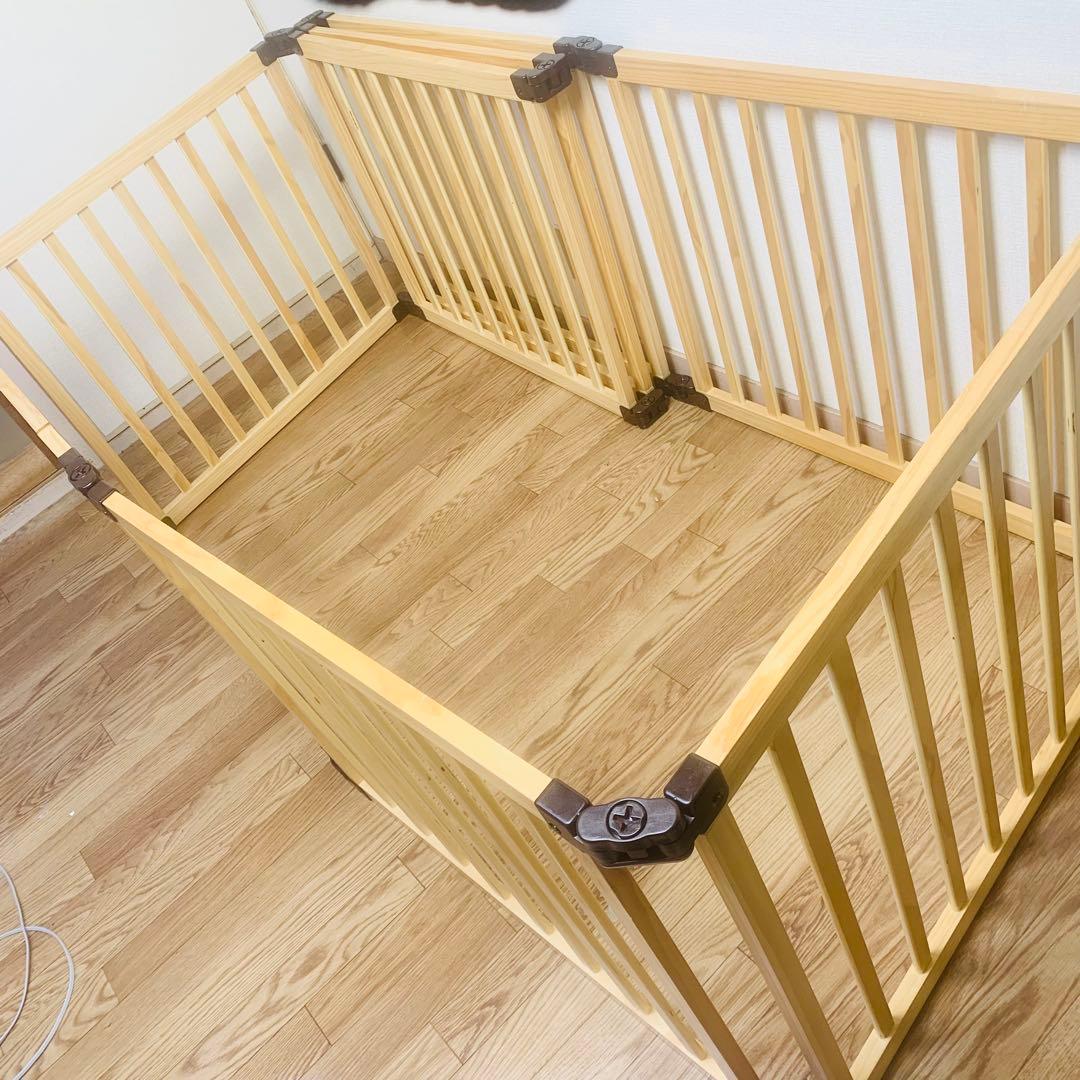 たためる 木製サークル フレックス 8枚 日本育児