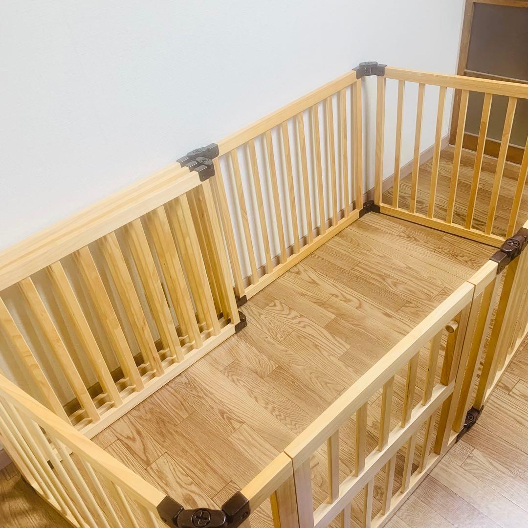 たためる 木製サークル フレックス 8枚 日本育児