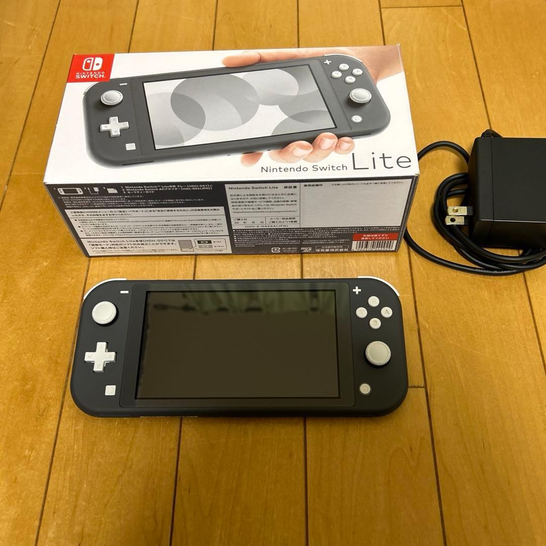 Nintendo Switch Lite グレー 充電器付き　2025年製造